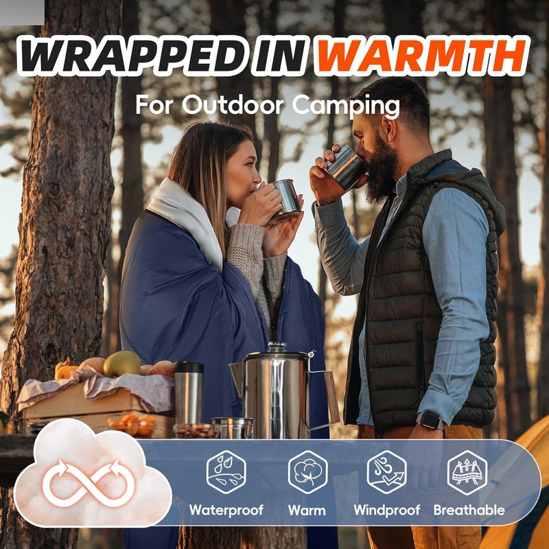 Mereza Sleeping Bags XL for Adults Cold Weather Mens Large Wide Sleeping Bag for Big and Tall Girls Boys with Compression Sack for Camping Backpacking Warm & Cool Weather - Image 5